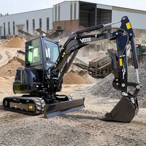 FREE SHIPPING <b>Mini</b> Excavator 3.5 Ton CE Farm New Crawler Digger Excavadora Small Excavators Machine Home Courtyard Renovation 1 - Product Image 1