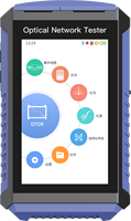 OTDR para Pruebas Activas de Fibra en Vivo 1310/1550nm, Conector SC PC, Reflectómetro de Fibra, OTDR con Pantalla Táctil, Mini OTDR de Fibra Óptica