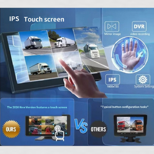 Cámara para Camión de 5 Canales, Caja Negra 4K de Alta Definición, Monitor Biométrico con IA, Pantalla Táctil de 360 Grados, Control de Calidad Coreano - Product Image 4