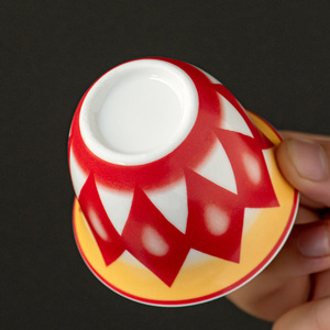 Set di Tazze in Ceramica Stile Mediorientale da 70ml (6/12 Pezzi) Colori Vivaci Logo Personalizzabile Regalo Aziendale Lavabile in Lavastoviglie e Microonde - Product Image 6