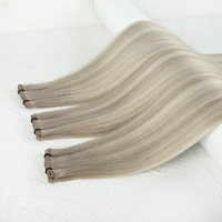 Extensions de cheveux douces et légères, nouvelle tissage double, style lisse et soyeux, 100% cheveux humains vierges européens Remy