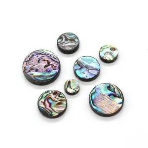 Wholesale 6-20mm Abalone Shell Beads Flat Round Coin Beads For Jewelry Making DIY