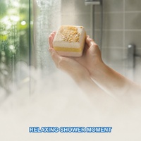Tablette de douche effervescente au citron OEM ODM 50g, étiquette privée personnalisée, ensemble cadeau spa apaisant et relaxant pour la douche