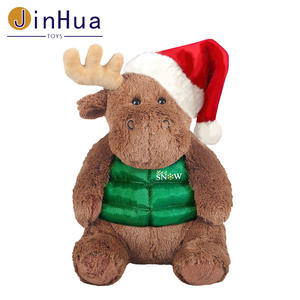 Meilleure vente en gros de peluche de Noël wapiti brodé renne <span class=keywords><strong>moto</strong></span> voiture poupée pour le soulagement du stress ornements décoratifs - Product Image 6