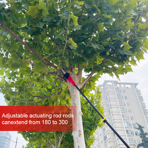 เลื่อยโซ่ยนต์แบบยืดหดได้ 6 นิ้ว ใช้แบตเตอรี่ พร้อมระบบหล่อลื่นอัตโนมัติ และระบบควบคุมความตึงของโซ่ สำหรับตัดต้นไม้ - Product Image 4