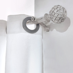 Có thể điều chỉnh đôi thanh rèm với retro hạt gỗ thiết kế hiện đại nối dài kim loại Chân đế cho trang trí nội thất - Product Image 2