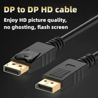 Câble audio SIPU DP vers DP plaqué or HD/8K mâle-mâle pour projecteur et ordinateur avec garantie de 12 mois