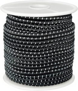 Cordon élastique réfléchissant de 60 pieds, 2,5 mm, luminescent dans le noir, corde élastique antichoc pour bricolage, artisanat, camping, randonnée, bracelets, lacets de chaussures - Product Image 1