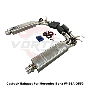 Vortex Premium-Tuner Selected Stainless Steel Side-Pipe For Mercedes-Benz W463A G550 2016+ Assembly - Product Image 4
