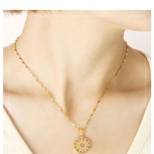 สร้อยคอสแตนเลสทรงดาวหกเหลี่ยมจี้เหรียญสร้อยคอแฟชั่นสำหรับผู้หญิง - Product Image 3