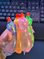 Jouet à presser en forme de canard Aurora coloré en maltose, jouet souple en Taba pour soulager le stress et la décompression, jouet extensible pour adultes et enfants, cadeau