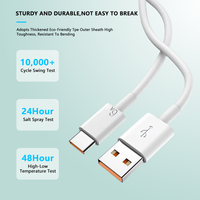 Alta calidad 1M 6A Datos USB Cable de carga rápida 6A Cable USB tipo C Carga Usb-C Cable DE DATOS DE cargador rápido
