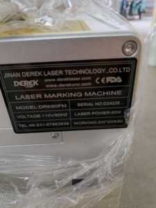 Grabador láser de <span class=keywords><strong>fibra</strong></span> compatible con LightBurn de 30W, vida útil de 7,8 "x 7,8" con EZCad, refrigerado por aire, compatible con formatos AI y DXF - Product Image 6