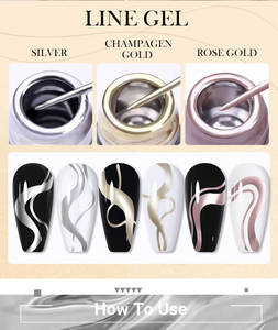 Beauté professionnelle 3 couleurs métallisé Chrome <span class=keywords><strong>effet</strong></span> platine Pigment Gel polonais pour finition <span class=keywords><strong>miroir</strong></span> de haute qualité Nail Art Line Gel - Product Image 3
