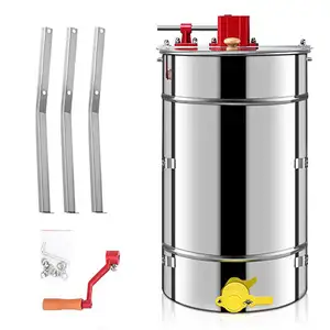 Three Frames Manual Honey Extractor Stainless Steel New Product