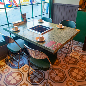 Tavolo da Pranzo Commerciale per Hot Pot Senza Fumo con Purificatore di Fumo Integrato per Catering - Product Image 6