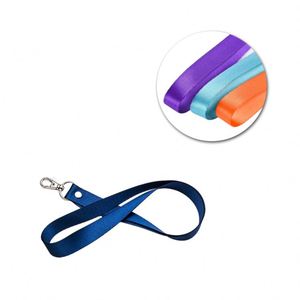 Fashionable ID Card Holder Standard Metal <b>Polyester</b> Neck <b>Lanyard</b> <b>Lanyards</b> with Stainless Steel Hook Clip - Product Image 1