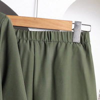 Set pakaian anak lengan panjang, Set baju anak-anak 2 potong atasan lengan panjang & celana polos musim gugur 2025
