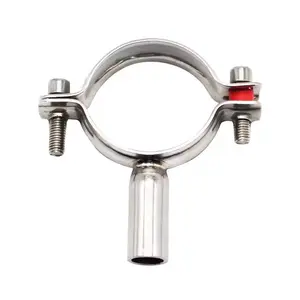 Sanitary Stainless Steel Holder Round Support Hanger Pipe Clamps Supports And Hangers