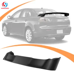 Accessoires Auto Pièces De Rechange Spoilers Arrière ABS Matériel Brillant Noir Ailes De Coffre Arrière pour Mitsubishi Lancer ES 2008-2017 Carton