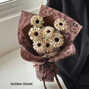 ศิลปะกระดาษห่อพิมพ์ลายม้าม้าสองด้านสำหรับเก็บช่อดอกไม้วัสดุร้านดอกไม้ - Product Image 6