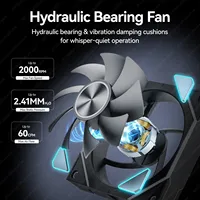 Ventilateur PC ARGB 12 cm JEYI Factory, ventilateur de refroidissement de châssis modulaire PWM à raccordement, roulement hydraulique, ventilateurs avant-arrière, prise en charge OEM ODM