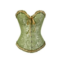 Corset amincissant sans couture en polyester, sans bords roulés, avec laçage vintage, pour femme