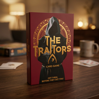 Jeu de cartes Ginger Fox Traitors |   Jeu de société officiel de la série télévisée BBC |   Jeu familial éducatif sur la stratégie sociale et la déduction sociale |
