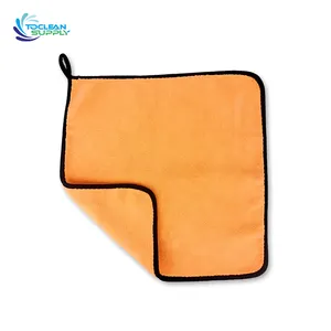 Wholesale High-density Custom Logo Double-sided 600gsm 800gsm 1100gsm Microfiber Cleaning Cloths Car Washing Coral Fleece Towel