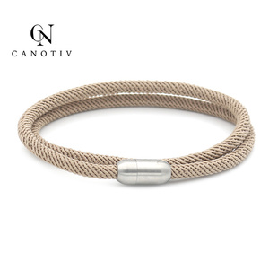 Bracciale da Uomo di Alta Qualità, Gioiello Nautico con Ancora in Argento e Corda, Chiusura con Fermagli - Product Image 6