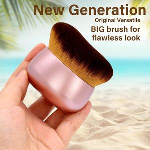 Pinceau auto-bronzant extra large pour <span class=keywords><strong>jambes</strong></span> et corps, pinceau plat à tête large de 75 mm pour le visage et le dos, utilisation humide/sèche - Rose doré - Product Image 5