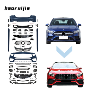 Kit de conversion A45 <span class=keywords><strong>AMG</strong></span> pour Mercedes-Benz Classe A W177 Berline, kit de pare-chocs facelift W177 vers A45 <span class=keywords><strong>AMG</strong></span>, sans découpe - Product Image 1