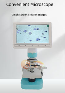 Nuovissimo microscopio veterinario portatile ad alta definizione per immagini leggere per l'ispezione dello sperma <span class=keywords><strong>animale</strong></span> e per uso veterinario sul campo - Product Image 2