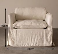 Fauteuil moderne et confortable à une place avec revêtement en tissu et rembourrage en éponge, convertible en canapé-lit pour salon, hôtel, chambre et appartement