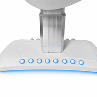 Lit de beauté électrique multifonctionnel en cuir PU bleu pour SPA corporel, massage thérapeutique et injection en chirurgie esthétique