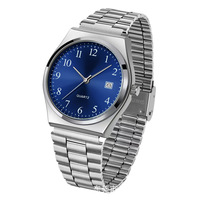 Montres à quartz minimalistes, tendance, décontractées, unisexes, en alliage d'argent, dernières montres à quartz personnalisées avec logo pour couples