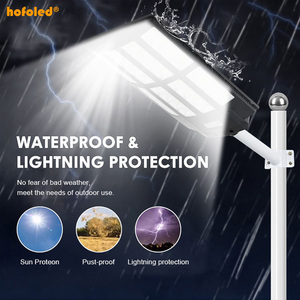Hofoled 6000W 7000W 8000W 고출력 도로 램프 태양광 가로등 정원 모션 센서 일체형 태양광 조명 실외 방수 - Product Image 4