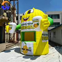Stand publicitaire géant gonflable en forme de citron pour promotion de jus de citron, kiosque gonflable citron, tente de vente gonflable, décoration publicitaire