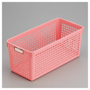 Cesto di stoccaggio nome sottile Inomata in colore rosa - Product Image 1