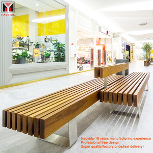 ม้านั่งไม้รีไซเคิลแบบสั่งทำสำหรับโรงงาน ตลาดนัด หรือ<span class=keywords><strong>สวน</strong></span>สาธารณะ ม้านั่งยาว 3 ที่นั่ง สำหรับพักผ่อนกลางแจ้ง - Product Image 3
