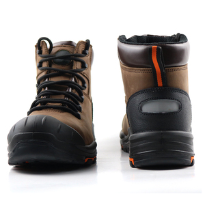 Chaussures de sécurité antistatiques à embout composite, chaussures de travail industrielles sans métal, bottes de travail pour hommes, chaussures de sécurité marron - Product Image 4