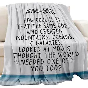 Factory wholesale blanket 2023 new launch perfect Christian gift for Women Encouragement Gifts custom Christian prayer Blanket