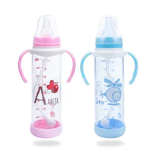 バルクボトルの標準的な口ガラスストレートクリア哺乳瓶赤ちゃんアンチコリックガラス哺乳瓶赤ちゃん