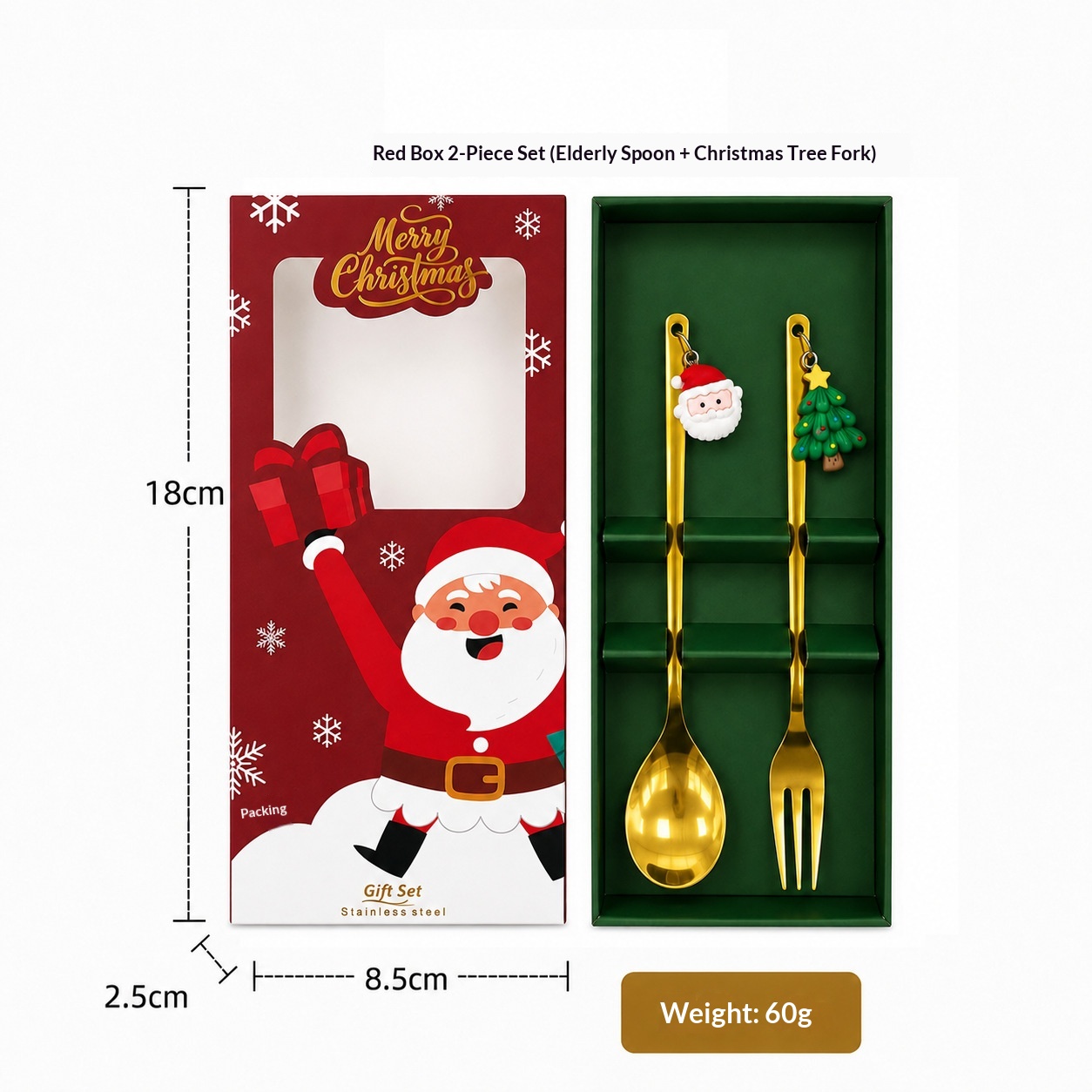 Golden Red Box Old Man Spoon-Tree Fork