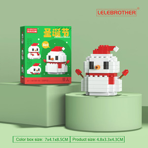 Perjalanan disesuaikan ke barat Natal Set blok mistis petualangan liburan batang mainan untuk <span class=keywords><strong>2</strong></span>-7 tahun balok susun batu bata - Product Image 6