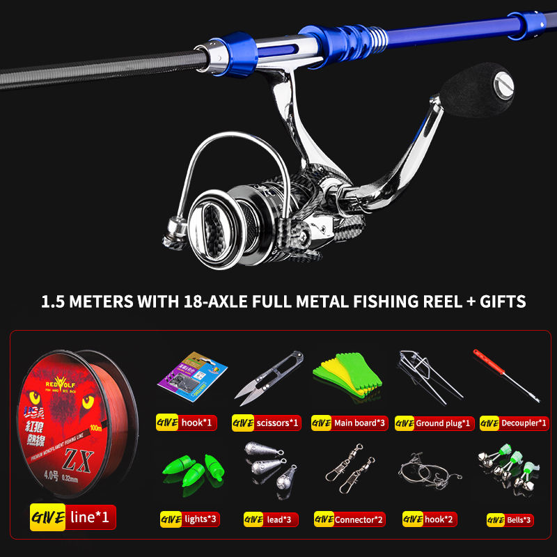 Canne à pêche avec moulinet