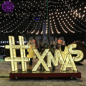 Personalized Illuminated Letter Decoration for Shopping Streets, Resorts and Christmas Landscape Projects - Product Image 3