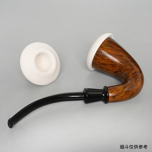 Ceramic Pipe Bowl With Curved Surface And Concave Design For Smoking Pipes - Product Image 4