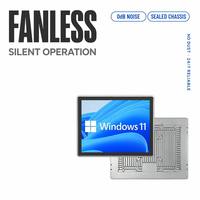 PC industriel sans ventilateur YCT 12,1-21,5 pouces, tactile tout-en-un, IP65, Intel J1900 I5 I7, 4 ports COM, double LAN, Win 11, Linux, CNC, HMI