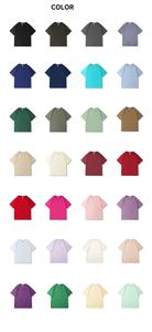 210 g pur coton lourd lavé doux Yoga Fitness entraînement Gym course à manches courtes haut T-shirts pour hommes - Product Image 4